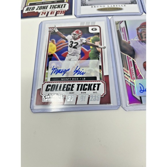 Lot of 7 College Football Stars Red Zone Ticket, College Ticket, Leaf Metal - Picture 2 of 12